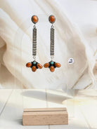 Boho Bar Stones Drop Dangle Earrings-Earrings-Krush Kandy, Women's Online Fashion Boutique Located in Phoenix, Arizona (Scottsdale Area)