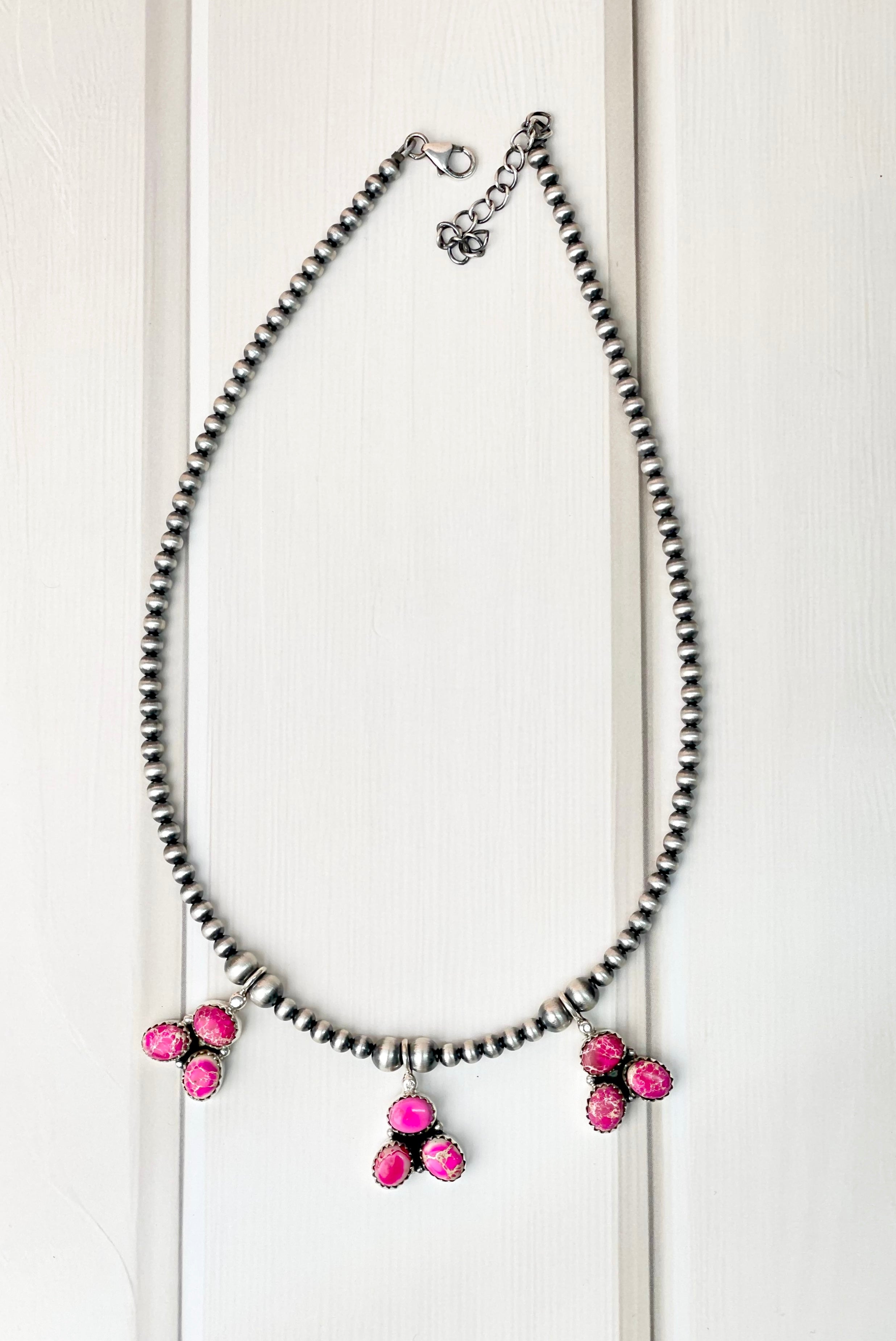 Southwest Desert Jasper Pearl Necklace-Necklaces-Krush Kandy, Women's Online Fashion Boutique Located in Phoenix, Arizona (Scottsdale Area)