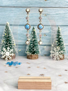 Winter Frost Long Drop Studs-Earrings-Krush Kandy, Women's Online Fashion Boutique Located in Phoenix, Arizona (Scottsdale Area)