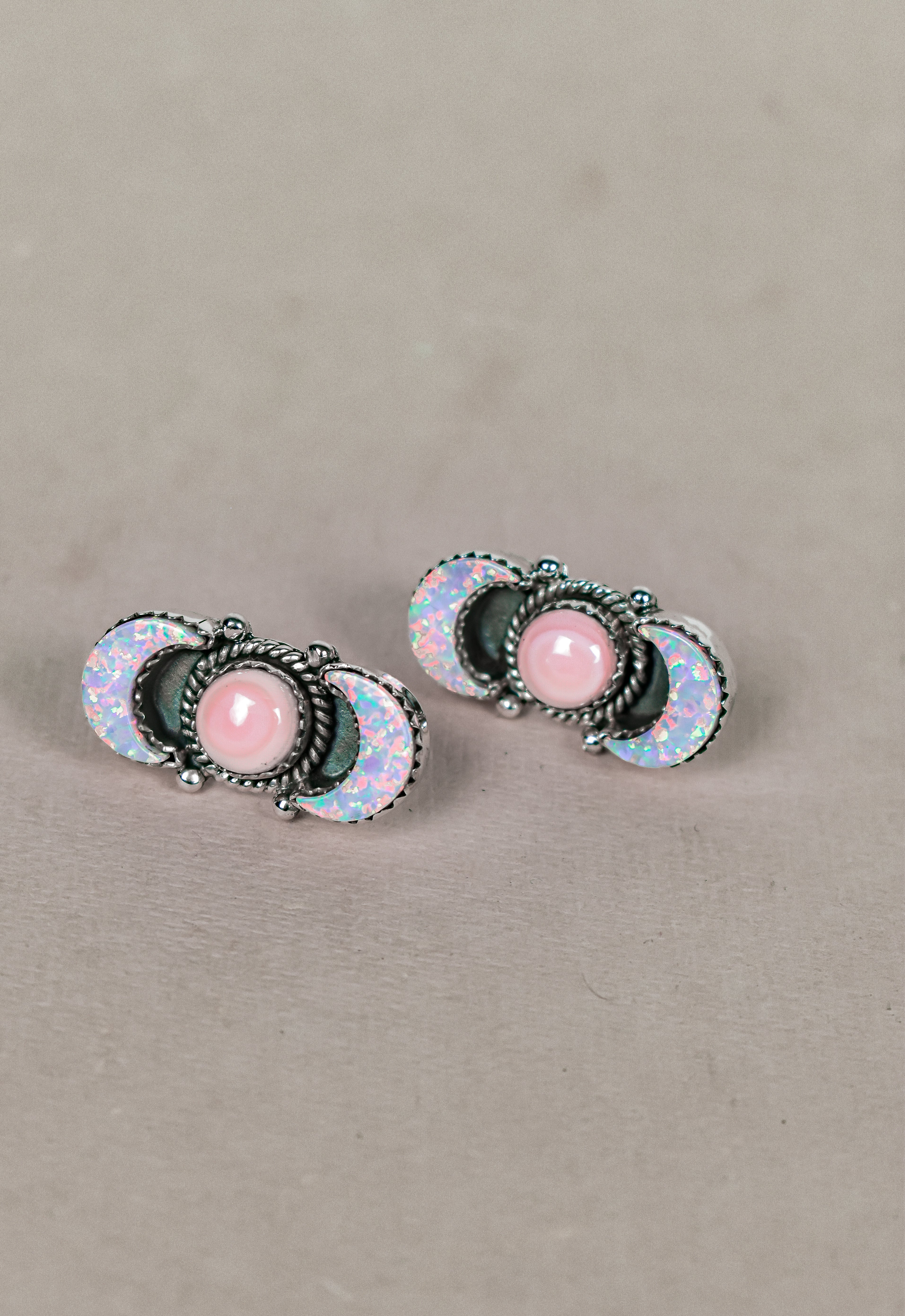 Lunar Crescent Sterling Silver Earring-Stud Earrings-Krush Kandy, Women's Online Fashion Boutique Located in Phoenix, Arizona (Scottsdale Area)