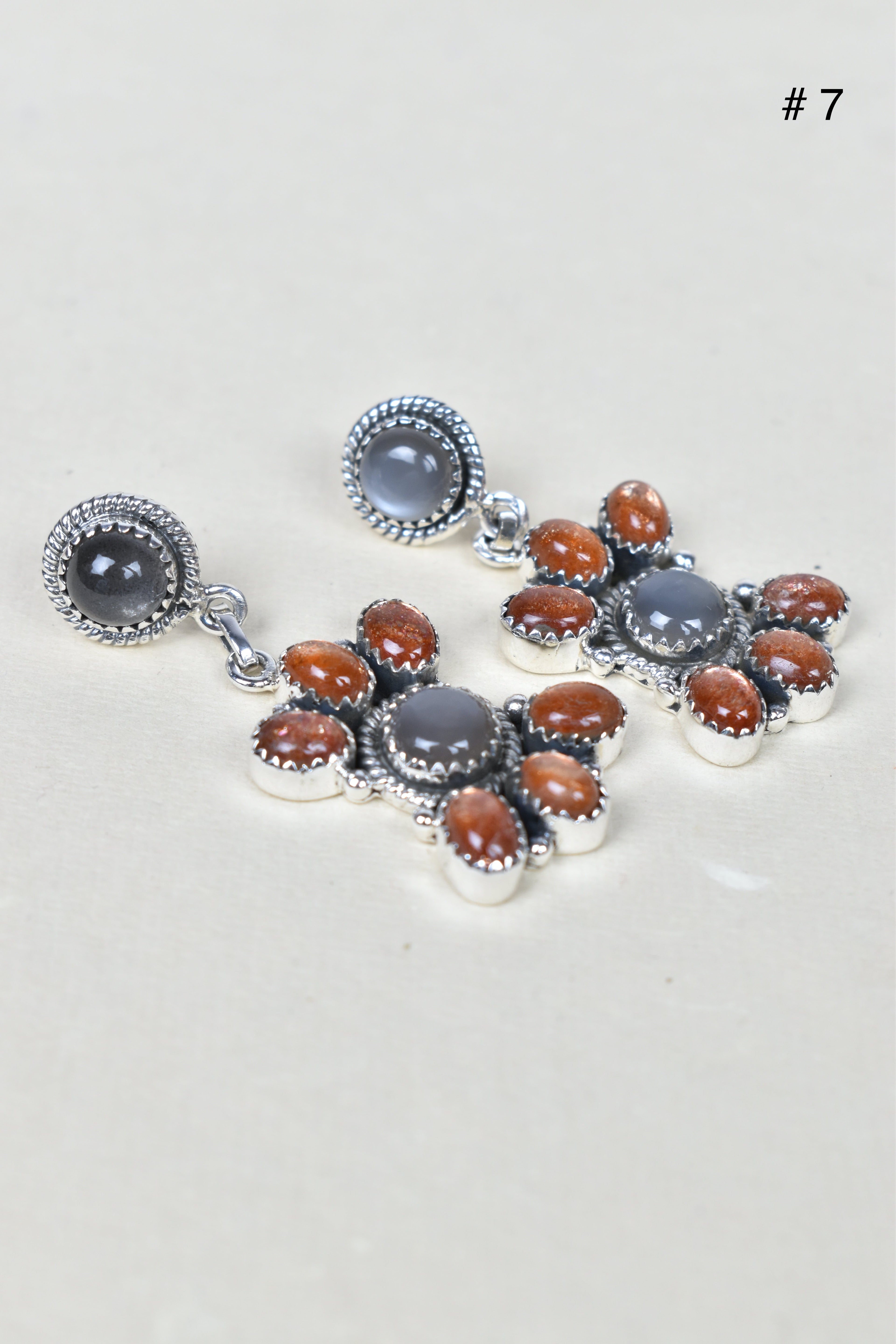 Trine Jewel Cascade Earrings-Drop Earrings-Krush Kandy, Women's Online Fashion Boutique Located in Phoenix, Arizona (Scottsdale Area)