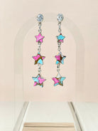 Shooting Star Cotton Candy Earrings-Earrings-Krush Kandy, Women's Online Fashion Boutique Located in Phoenix, Arizona (Scottsdale Area)