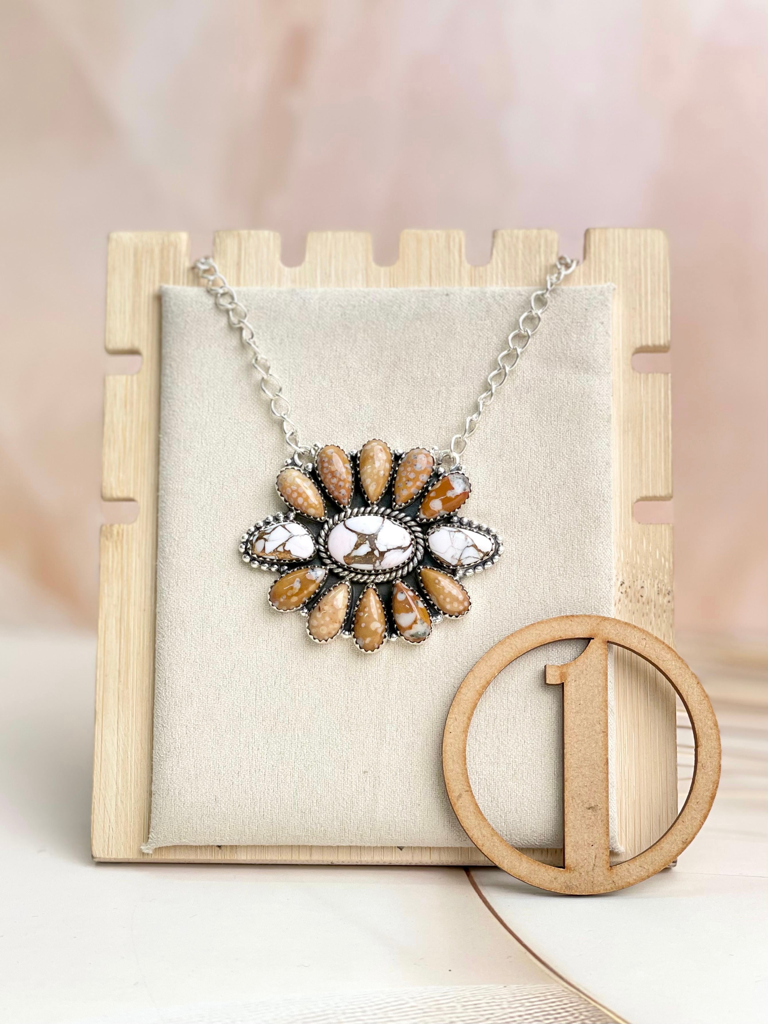 Angel Dahlia & Deer Fawn Necklace no10-Necklaces-Krush Kandy, Women's Online Fashion Boutique Located in Phoenix, Arizona (Scottsdale Area)