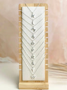 Bubble Initials Sterling Silver Necklace-Necklaces-Krush Kandy, Women's Online Fashion Boutique Located in Phoenix, Arizona (Scottsdale Area)