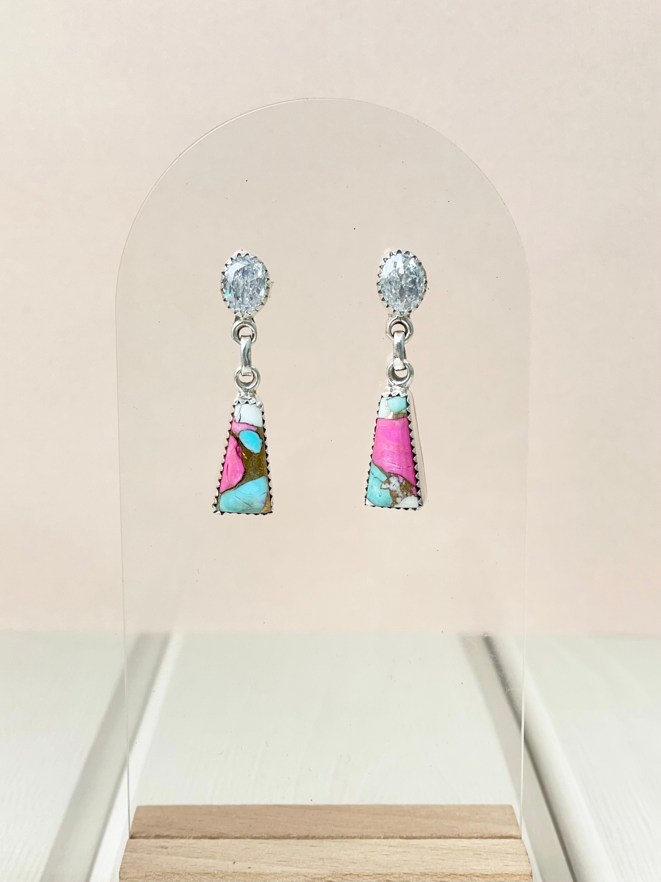 Cotton Candy Earrings Bno. 32-Earrings-Krush Kandy, Women's Online Fashion Boutique Located in Phoenix, Arizona (Scottsdale Area)