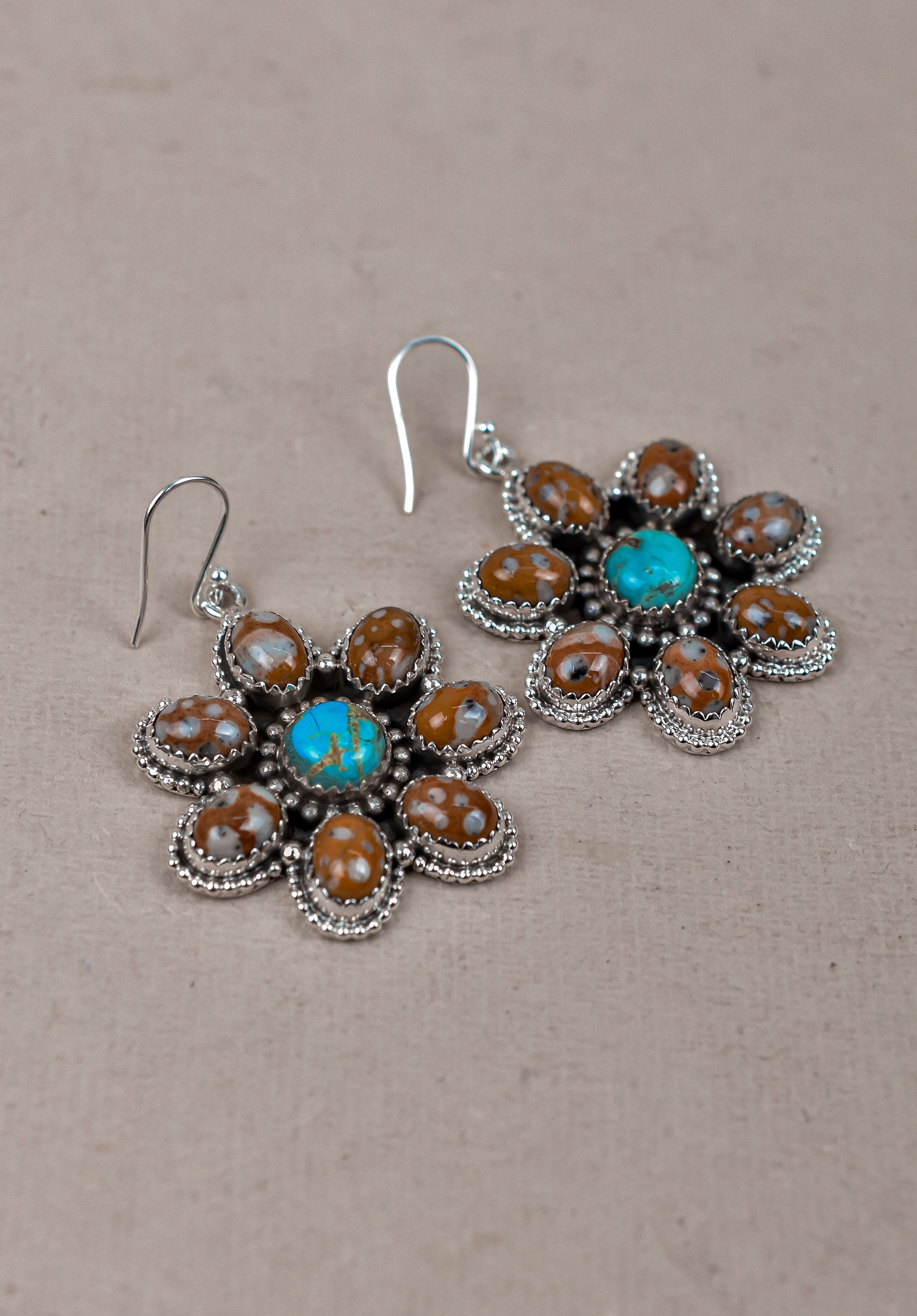 Bambi With Turquoise Earrings-Drop Earrings-Krush Kandy, Women's Online Fashion Boutique Located in Phoenix, Arizona (Scottsdale Area)