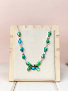 Peacock Dahlia Desert Butterfly Necklace-Necklaces-Krush Kandy, Women's Online Fashion Boutique Located in Phoenix, Arizona (Scottsdale Area)