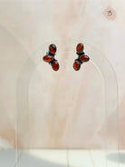 Amber, Turquoise & Crystal Boho Earrings-Earrings-Krush Kandy, Women's Online Fashion Boutique Located in Phoenix, Arizona (Scottsdale Area)