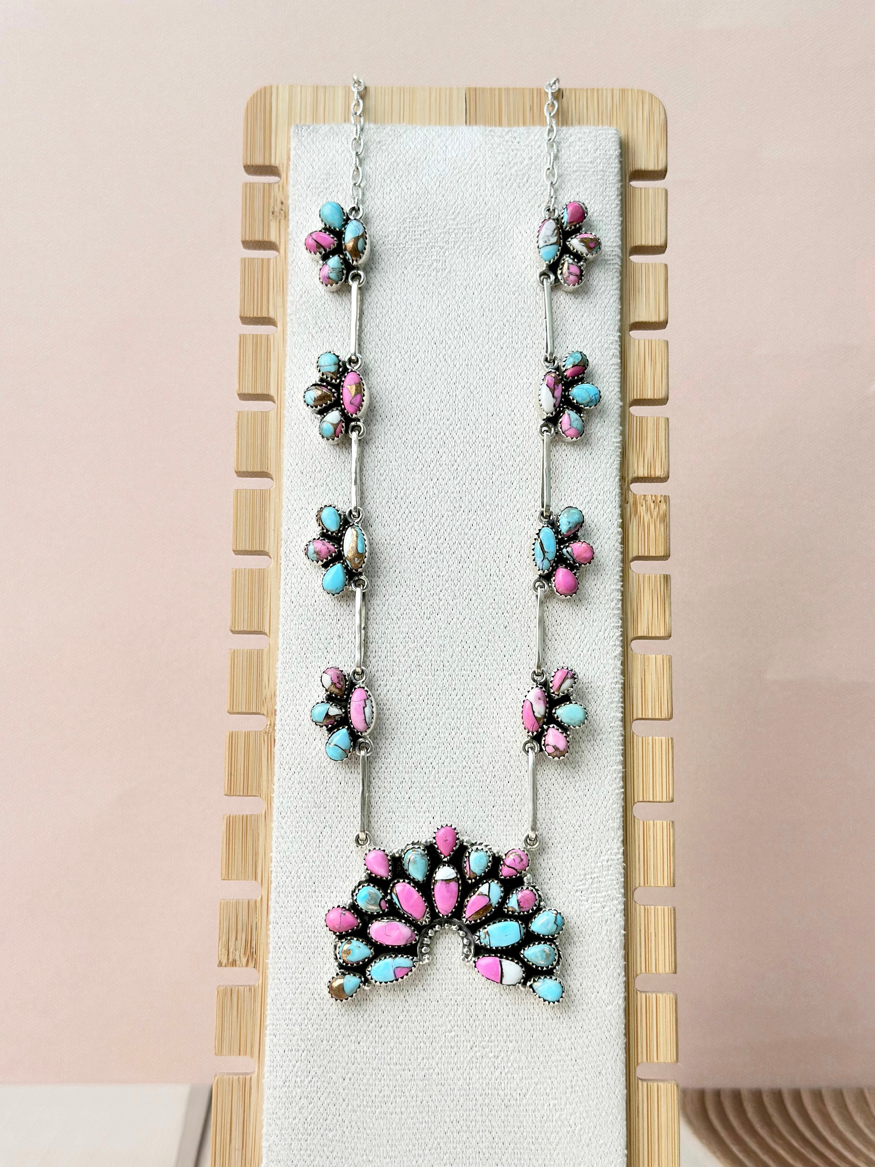 Cotton Candy Statement Naja Necklace-Necklaces-Krush Kandy, Women's Online Fashion Boutique Located in Phoenix, Arizona (Scottsdale Area)