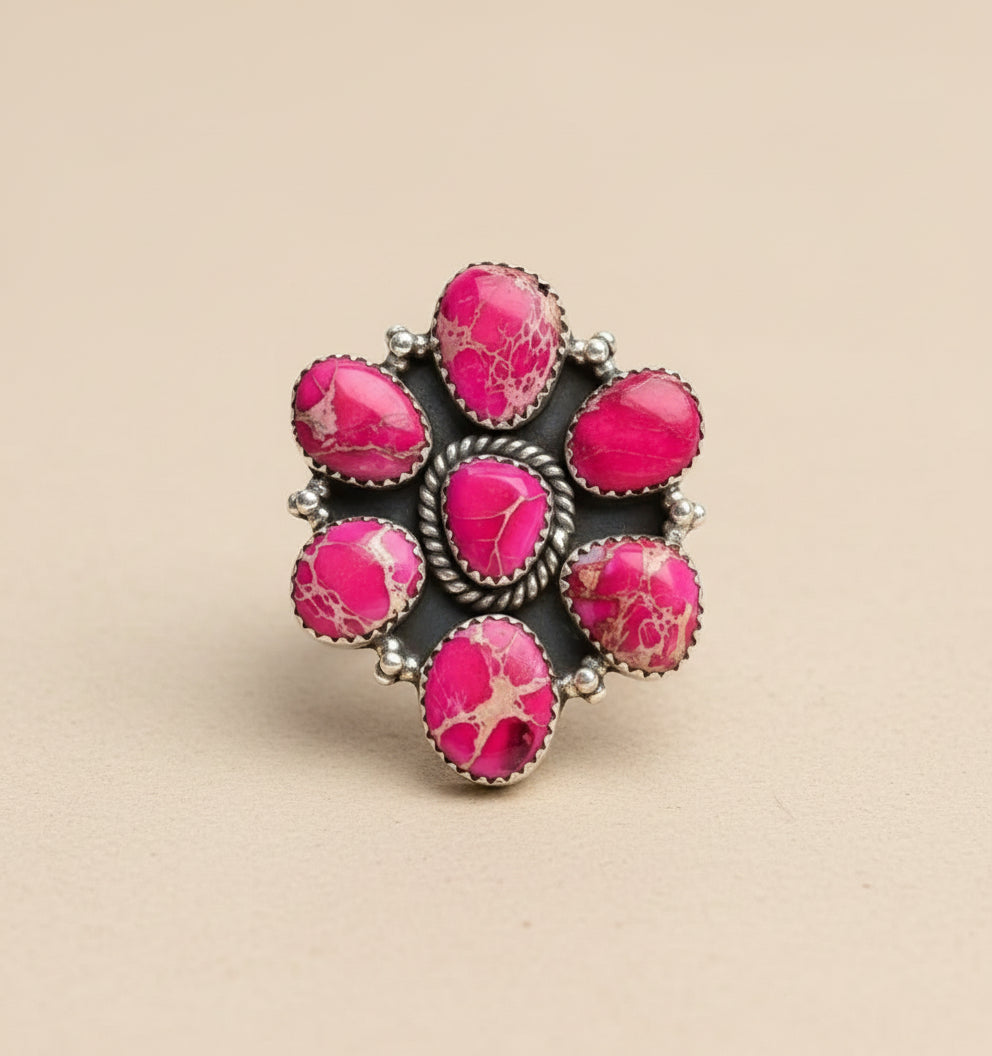 Desert Jasper Multi Cluster Rings-Rings-Krush Kandy, Women's Online Fashion Boutique Located in Phoenix, Arizona (Scottsdale Area)