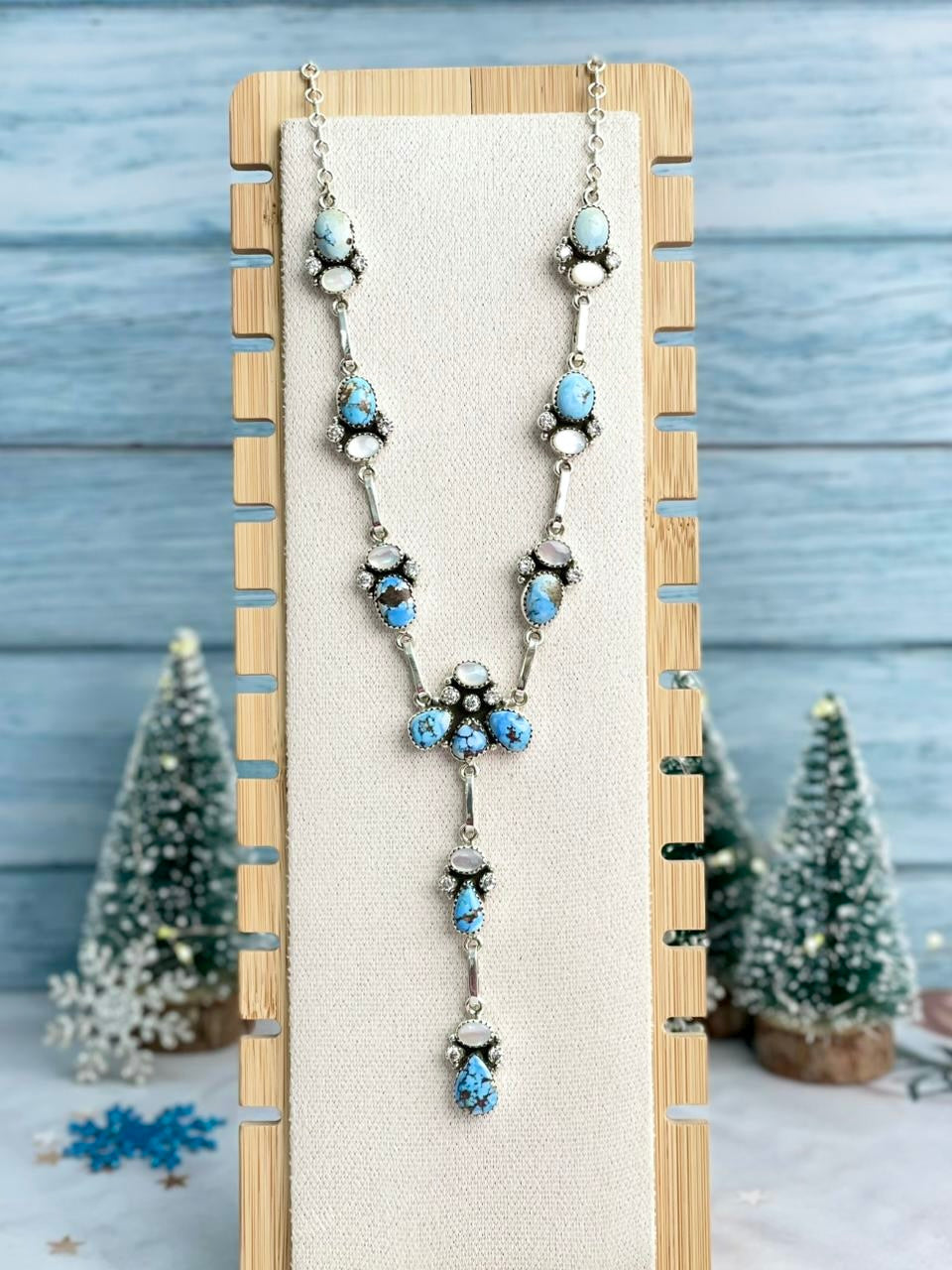 Winter Frost Golden Hills Statement Necklace-Necklaces-Krush Kandy, Women's Online Fashion Boutique Located in Phoenix, Arizona (Scottsdale Area)
