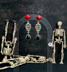 Halloween Studs Rosarita & Black Onyx sno 18-Earrings-Krush Kandy, Women's Online Fashion Boutique Located in Phoenix, Arizona (Scottsdale Area)