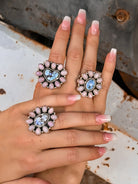 Golden Hills & Pink Opal Rings-Krush Kandy, Women's Online Fashion Boutique Located in Phoenix, Arizona (Scottsdale Area)
