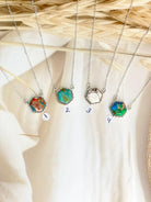 Hexagon Chain Pendants sno 22-Necklaces-Krush Kandy, Women's Online Fashion Boutique Located in Phoenix, Arizona (Scottsdale Area)