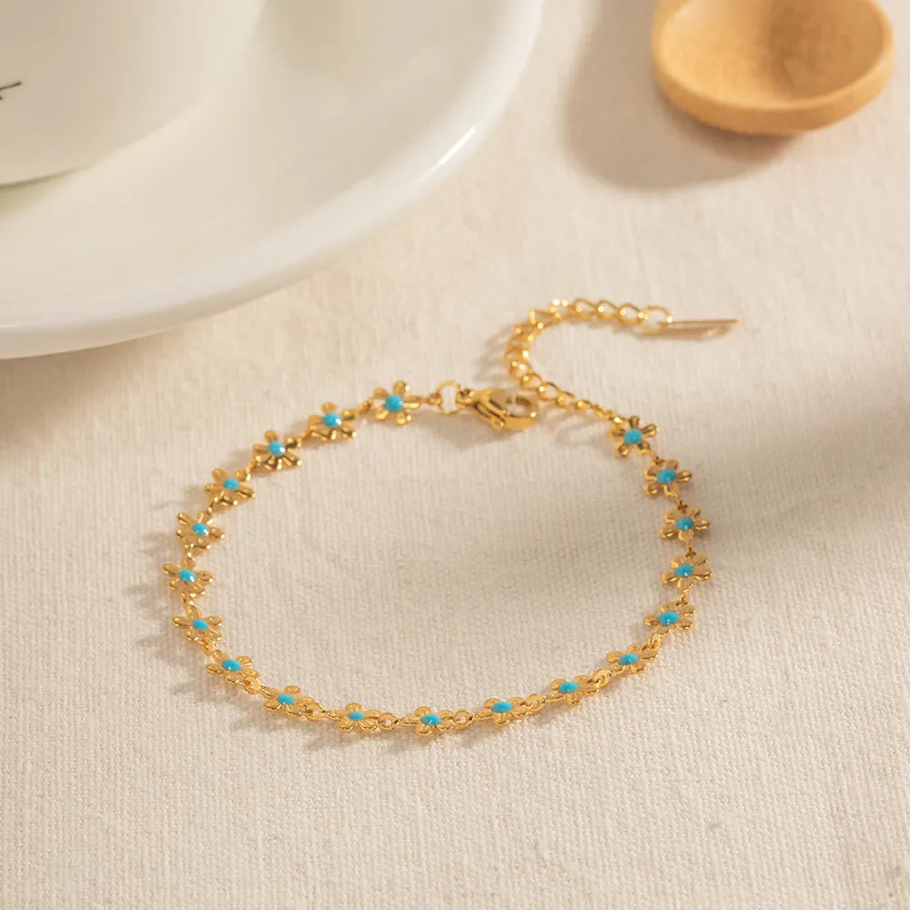 18K Gold-Plated Resin Beaded Necklace and Bracelet Jewelry Set-Jewelry Sets-Krush Kandy, Women's Online Fashion Boutique Located in Phoenix, Arizona (Scottsdale Area)
