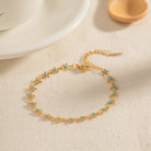 18K Gold-Plated Resin Beaded Necklace and Bracelet Jewelry Set-Jewelry Sets-Krush Kandy, Women's Online Fashion Boutique Located in Phoenix, Arizona (Scottsdale Area)