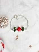 Christmas in Kandyland Square Cluster Bracelet-Bracelets-Krush Kandy, Women's Online Fashion Boutique Located in Phoenix, Arizona (Scottsdale Area)