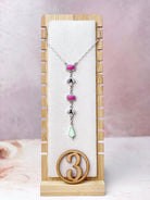 Opal and CZ Date Night Chain Necklace-Necklaces-Krush Kandy, Women's Online Fashion Boutique Located in Phoenix, Arizona (Scottsdale Area)