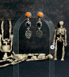 Rosarita & Black Onyx Halloween Studs sno 17-Earrings-Krush Kandy, Women's Online Fashion Boutique Located in Phoenix, Arizona (Scottsdale Area)
