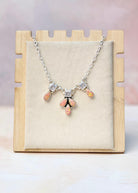 Sierra Opal Petals CZ Necklace-Necklaces-Krush Kandy, Women's Online Fashion Boutique Located in Phoenix, Arizona (Scottsdale Area)