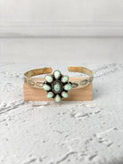 Paloma Daisy Stamped Band Cuff-Bracelets-Krush Kandy, Women's Online Fashion Boutique Located in Phoenix, Arizona (Scottsdale Area)