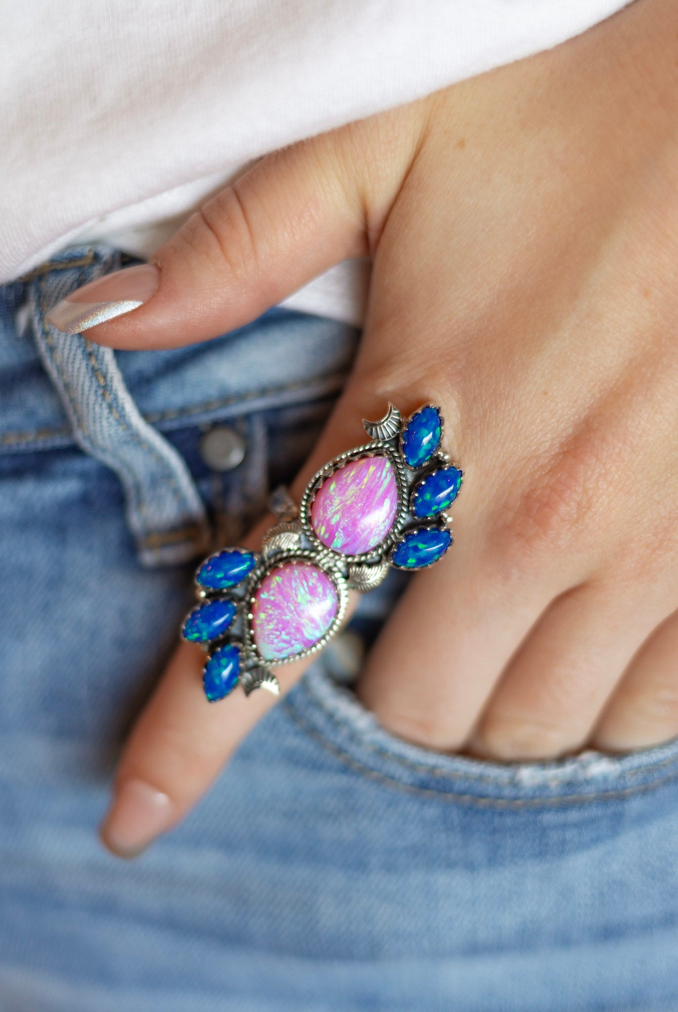 Aurora Pink & Blue Opal Statement Ring S.NO 3.jpeg