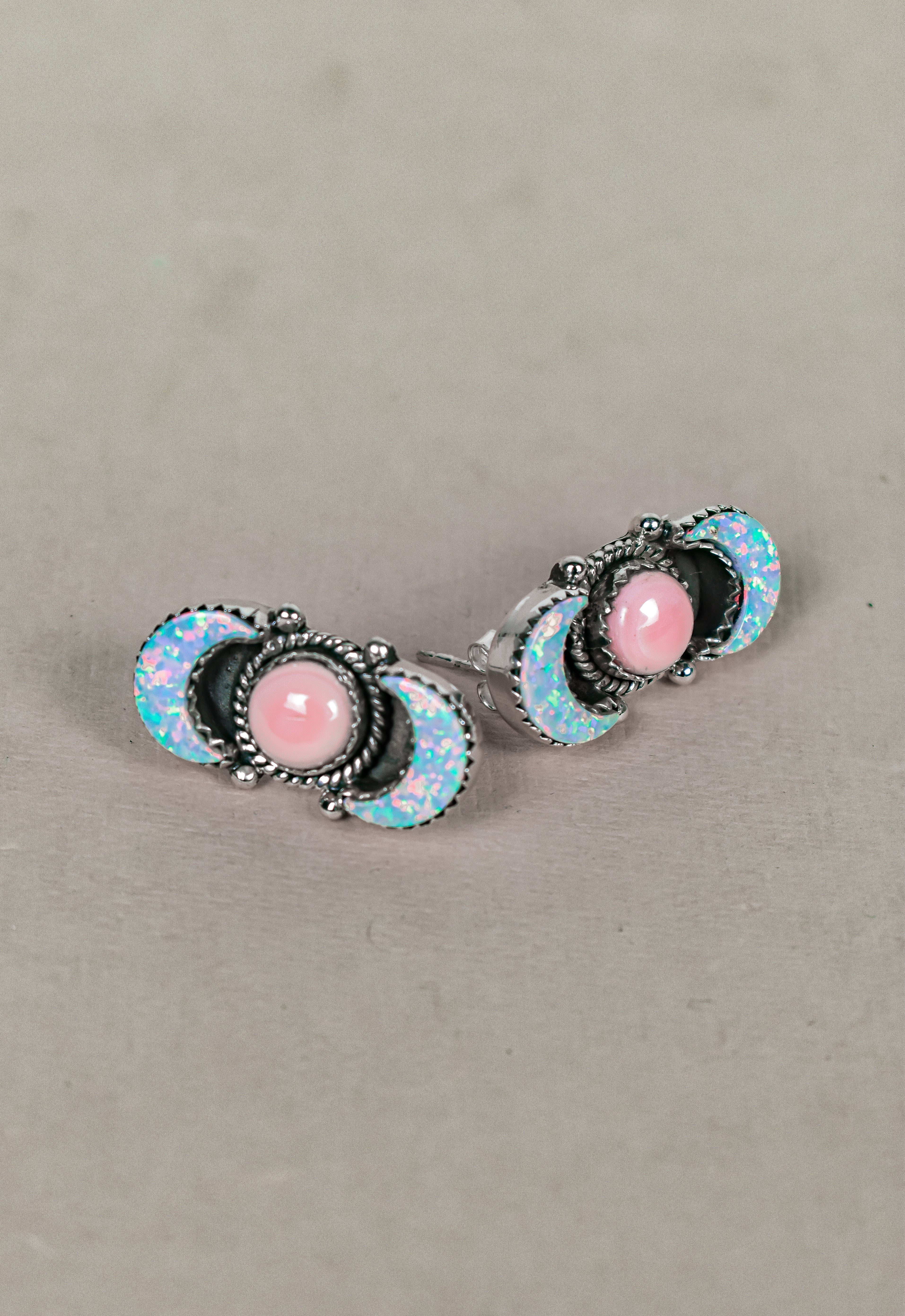 Lunar Crescent Sterling Silver Earring-Stud Earrings-Krush Kandy, Women's Online Fashion Boutique Located in Phoenix, Arizona (Scottsdale Area)