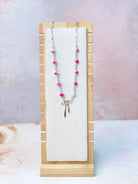 Desert Jasper & Bow Necklace-Necklaces-Krush Kandy, Women's Online Fashion Boutique Located in Phoenix, Arizona (Scottsdale Area)