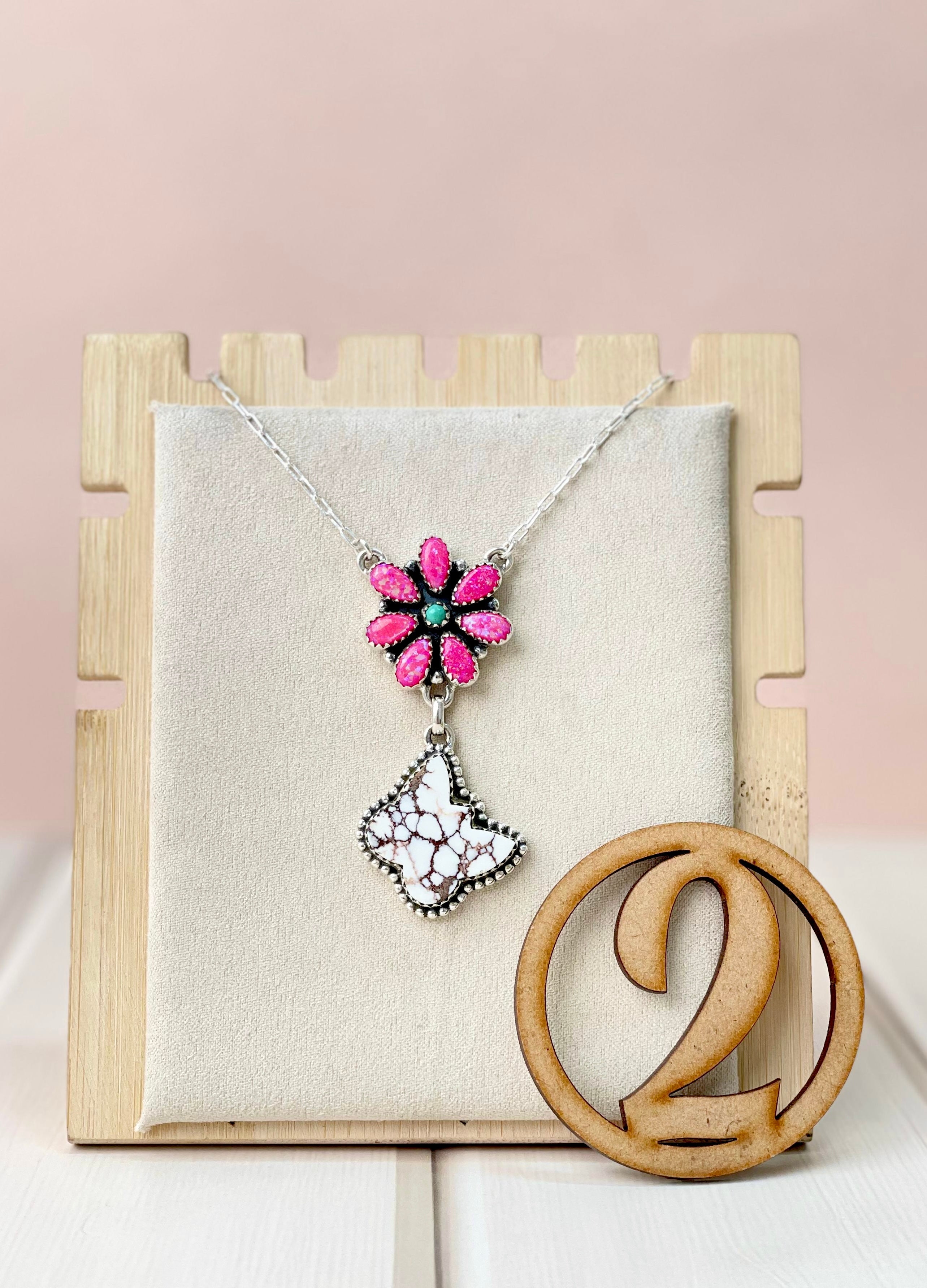 Butterfly in the Bloom Chain Pendants-Necklaces-Krush Kandy, Women's Online Fashion Boutique Located in Phoenix, Arizona (Scottsdale Area)