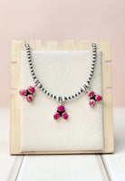 Southwest Desert Jasper Pearl Necklace-Necklaces-Krush Kandy, Women's Online Fashion Boutique Located in Phoenix, Arizona (Scottsdale Area)