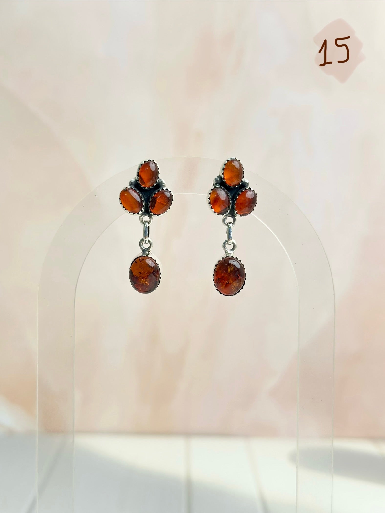 Amber, Turquoise & Crystals Mixed Earrings-Earrings-Krush Kandy, Women's Online Fashion Boutique Located in Phoenix, Arizona (Scottsdale Area)
