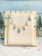 Winter Frost Golden Hills Stone Drops Necklace-Necklaces-Krush Kandy, Women's Online Fashion Boutique Located in Phoenix, Arizona (Scottsdale Area)
