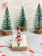 Holly Jolly Red & White Christmas Rings-Rings-Krush Kandy, Women's Online Fashion Boutique Located in Phoenix, Arizona (Scottsdale Area)