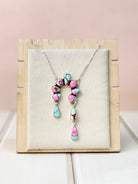 Cotton Candy Statement Naja Chain Pendant-Necklaces-Krush Kandy, Women's Online Fashion Boutique Located in Phoenix, Arizona (Scottsdale Area)