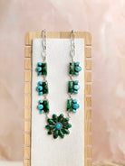 Irish Green Dahlia Statement Necklace sno 5-Necklaces-Krush Kandy, Women's Online Fashion Boutique Located in Phoenix, Arizona (Scottsdale Area)