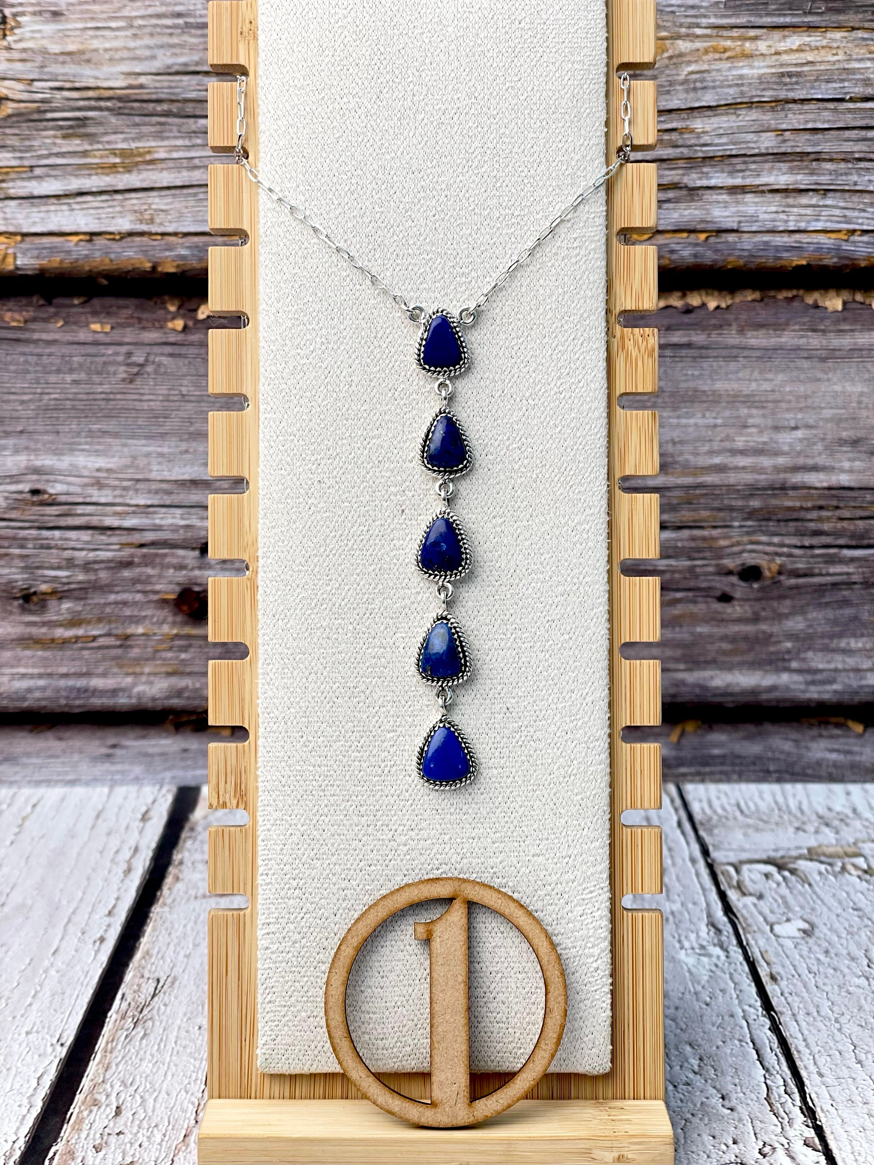 Classic Krush Stone Drop Necklace-Necklaces-Krush Kandy, Women's Online Fashion Boutique Located in Phoenix, Arizona (Scottsdale Area)