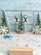 Winter Frost Trillion Drops Studs-Earrings-Krush Kandy, Women's Online Fashion Boutique Located in Phoenix, Arizona (Scottsdale Area)