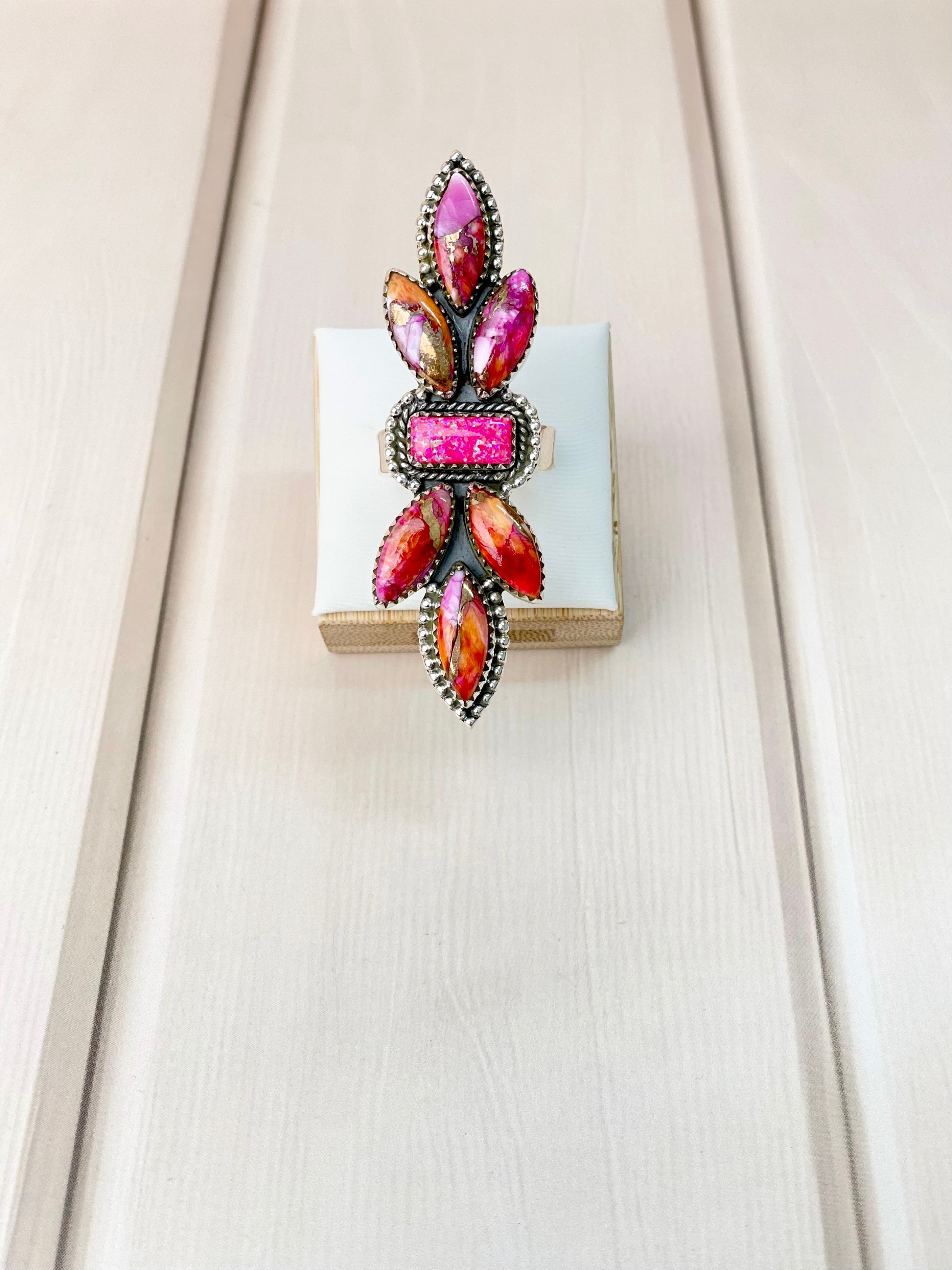 Starburst and Opal Crawler Ring-Rings-Krush Kandy, Women's Online Fashion Boutique Located in Phoenix, Arizona (Scottsdale Area)