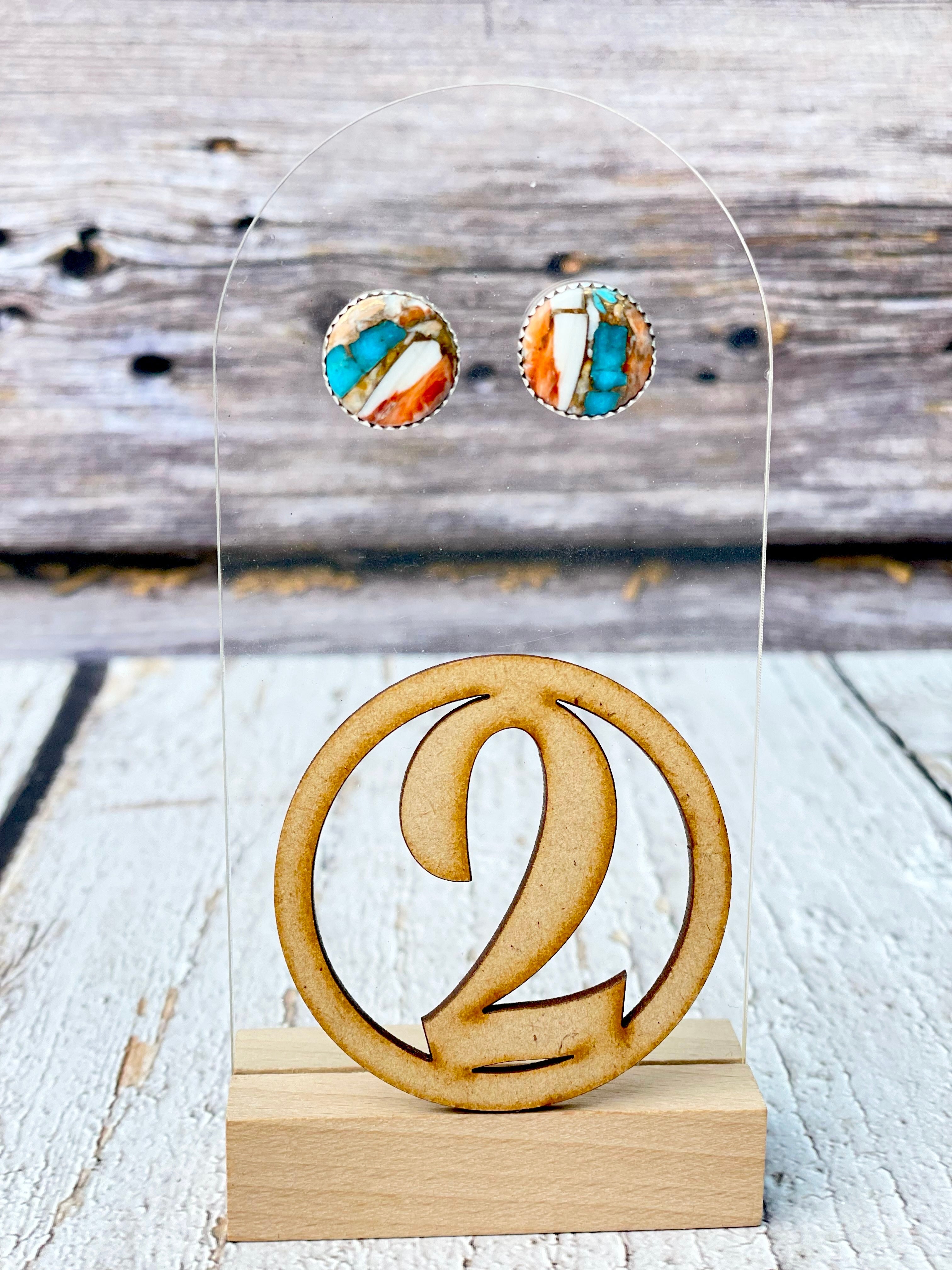Summertime Copper Slab Stud Earrings-Earrings-Krush Kandy, Women's Online Fashion Boutique Located in Phoenix, Arizona (Scottsdale Area)