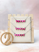 Desert Jasper Dainty Bar Necklace-Necklaces-Krush Kandy, Women's Online Fashion Boutique Located in Phoenix, Arizona (Scottsdale Area)