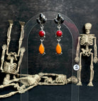 Halloween Studs Rosarita & Black Onyx sno 22-Earrings-Krush Kandy, Women's Online Fashion Boutique Located in Phoenix, Arizona (Scottsdale Area)