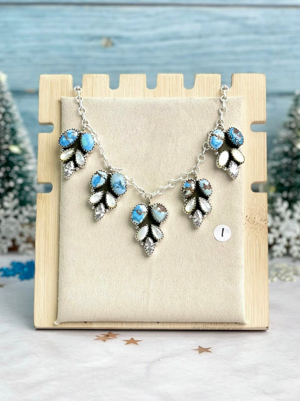 Winter Frost Golden Hills Pine Drops Necklace-Necklaces-Krush Kandy, Women's Online Fashion Boutique Located in Phoenix, Arizona (Scottsdale Area)
