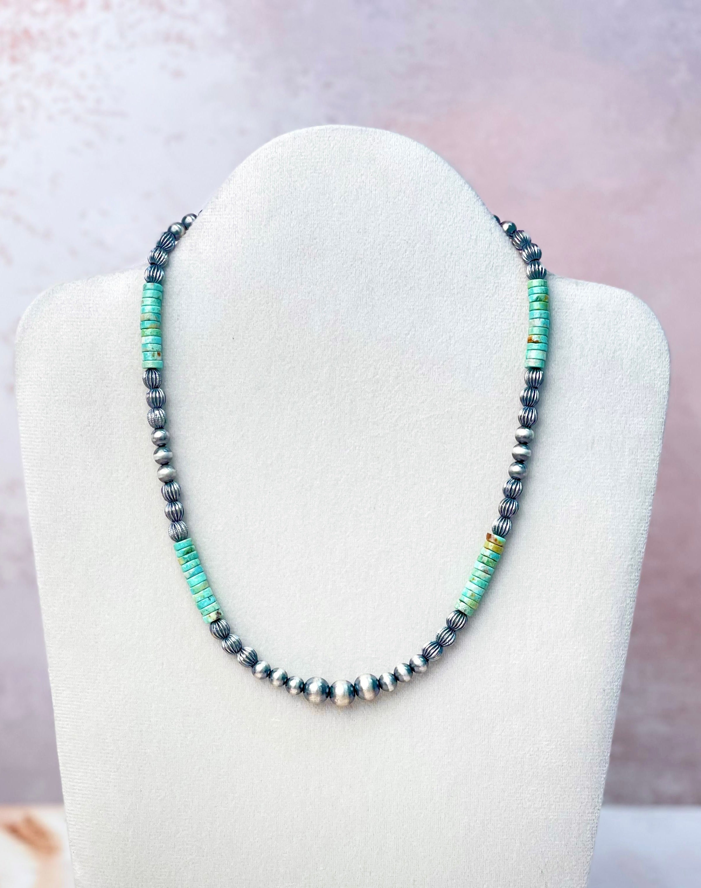 Wild Mesa Pearl and Turquoise Necklace-Necklaces-Krush Kandy, Women's Online Fashion Boutique Located in Phoenix, Arizona (Scottsdale Area)