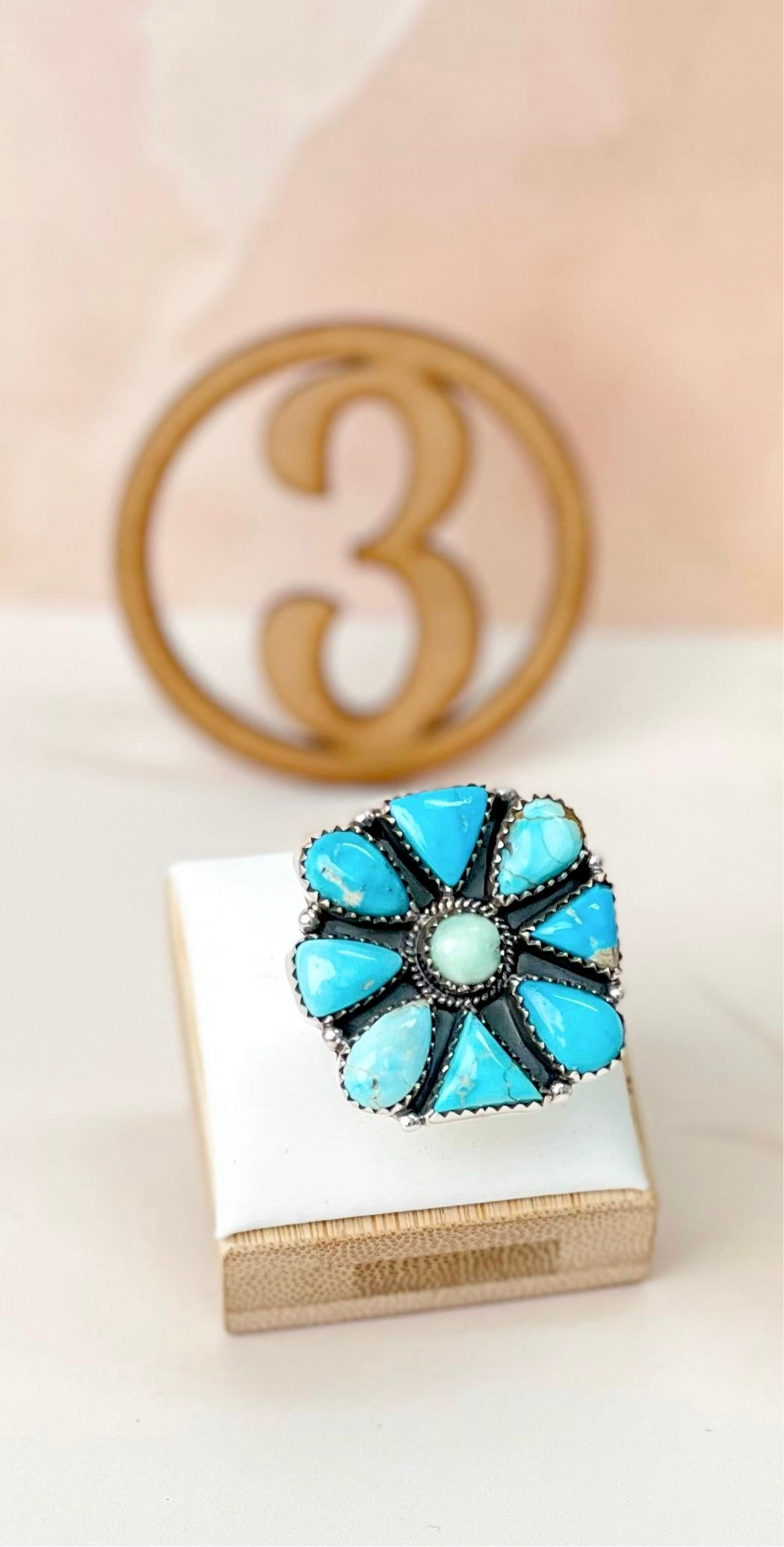 White Water Turquoise & Paloma Western Rings Bno. 11-Rings-Krush Kandy, Women's Online Fashion Boutique Located in Phoenix, Arizona (Scottsdale Area)