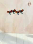 Amber, Turquoise & Crystals Mixed Earrings-Earrings-Krush Kandy, Women's Online Fashion Boutique Located in Phoenix, Arizona (Scottsdale Area)