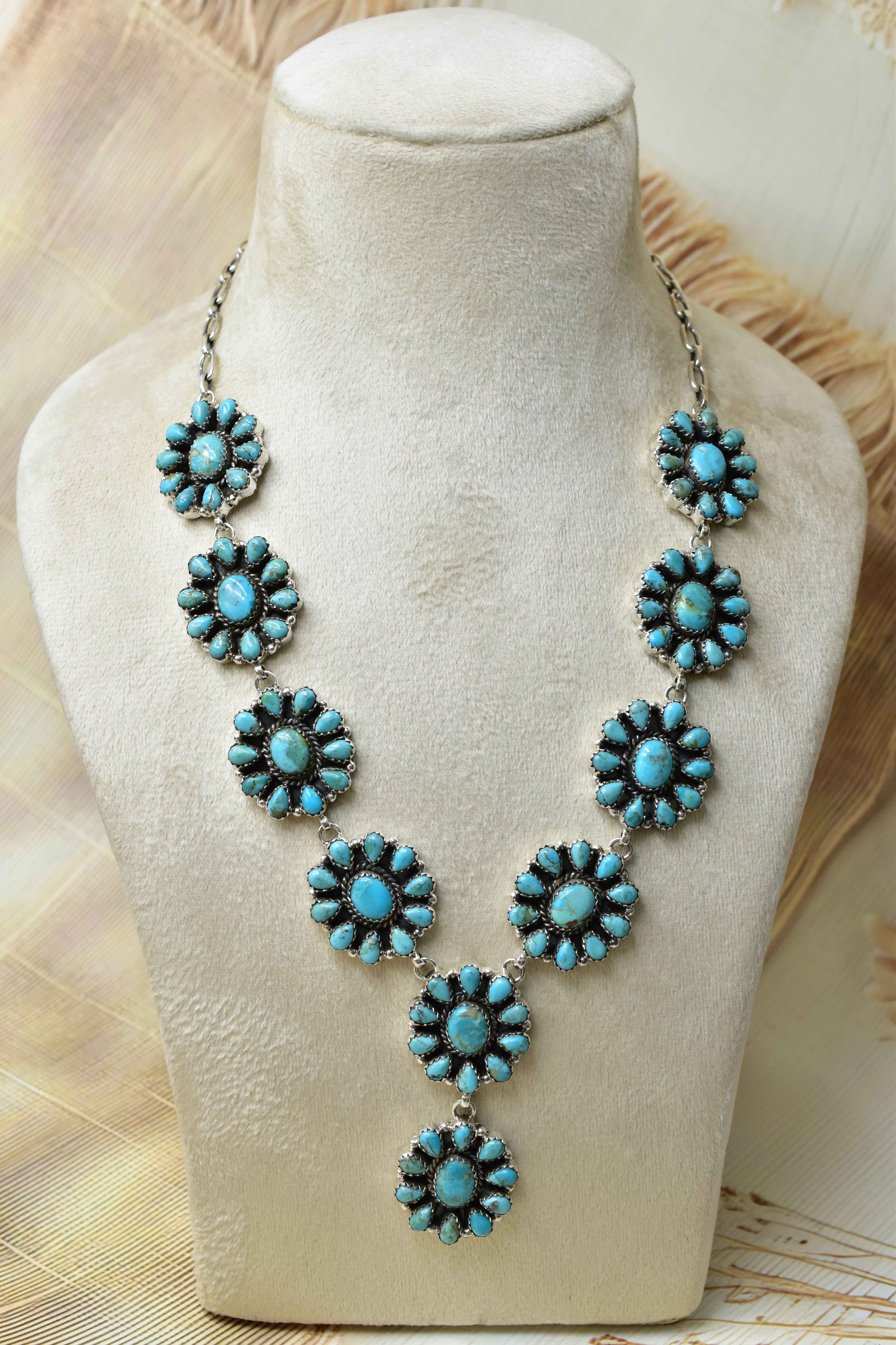 Flower Power Stone Cluster Necklaces-Necklaces-Krush Kandy, Women's Online Fashion Boutique Located in Phoenix, Arizona (Scottsdale Area)