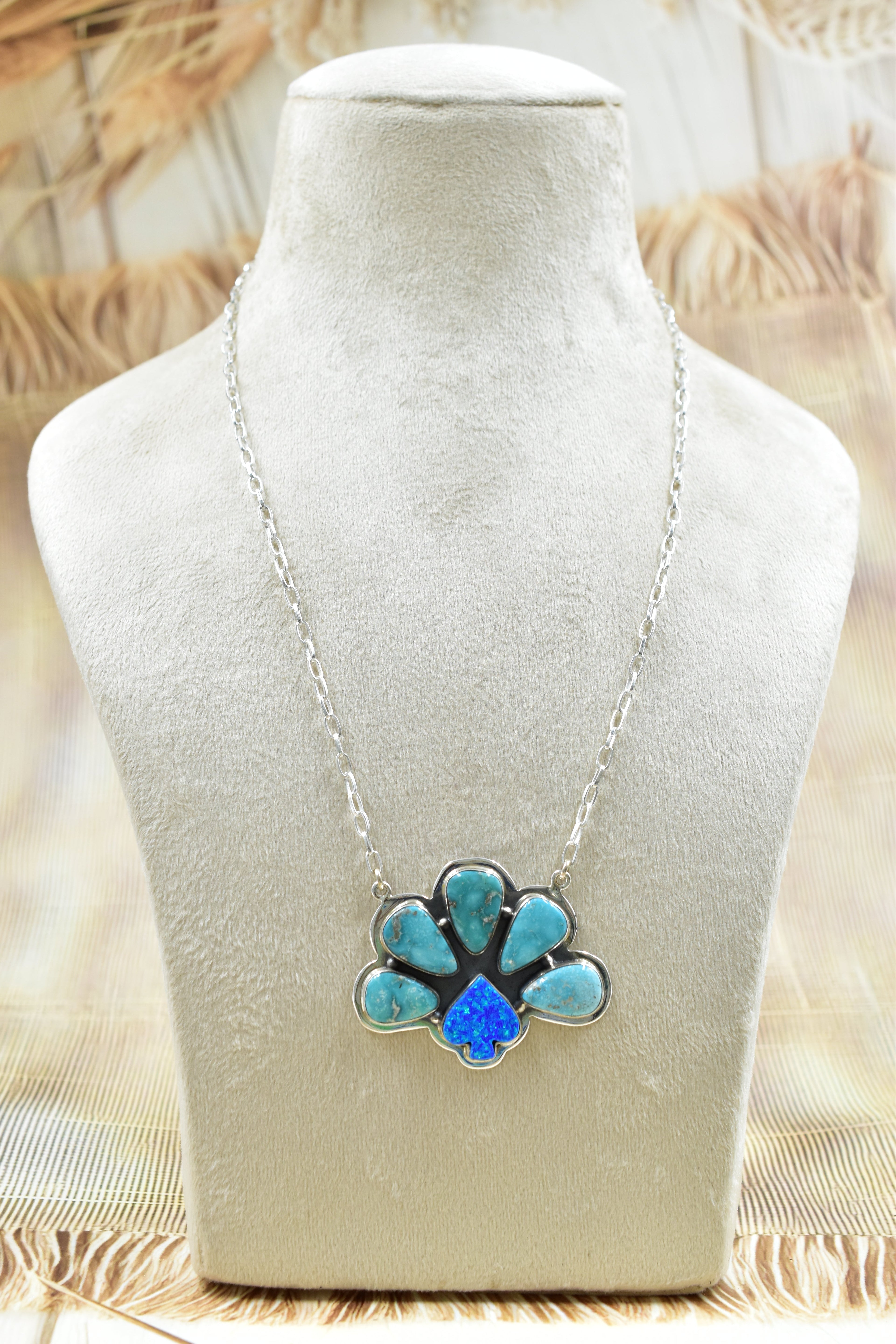 Into The Wild Spade Stone Cluster Necklaces-Necklaces-Krush Kandy, Women's Online Fashion Boutique Located in Phoenix, Arizona (Scottsdale Area)