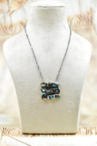 Kandy Bar Stone Cluster Necklaces-Necklaces-Krush Kandy, Women's Online Fashion Boutique Located in Phoenix, Arizona (Scottsdale Area)