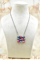 Kandy Bar Stone Cluster Necklaces-Necklaces-Krush Kandy, Women's Online Fashion Boutique Located in Phoenix, Arizona (Scottsdale Area)