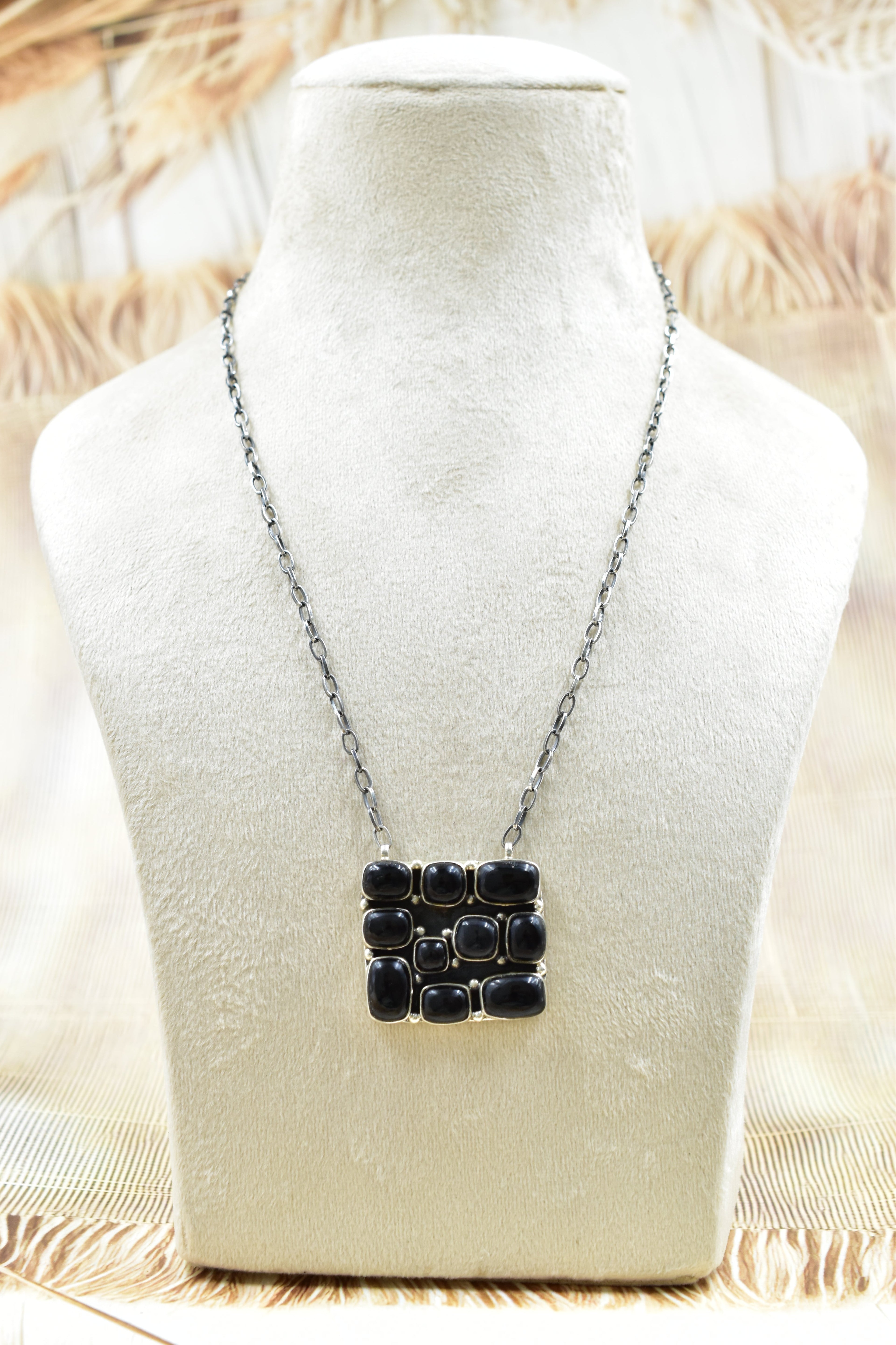 Kandy Bar Stone Cluster Necklaces-Necklaces-Krush Kandy, Women's Online Fashion Boutique Located in Phoenix, Arizona (Scottsdale Area)